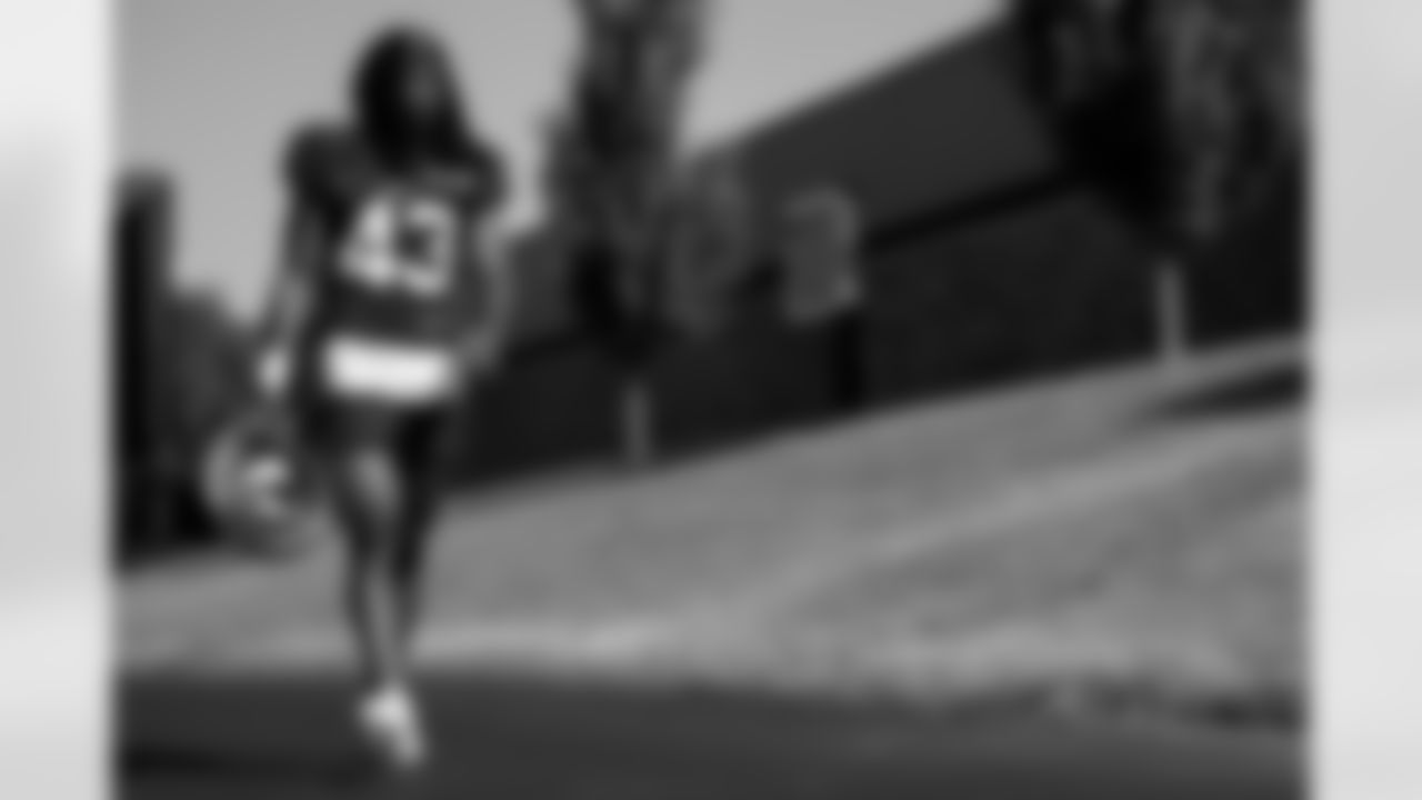 Dorian Strong (43). Buffalo Bills Training Camp, July 28, 2025 at St. John Fisher University.