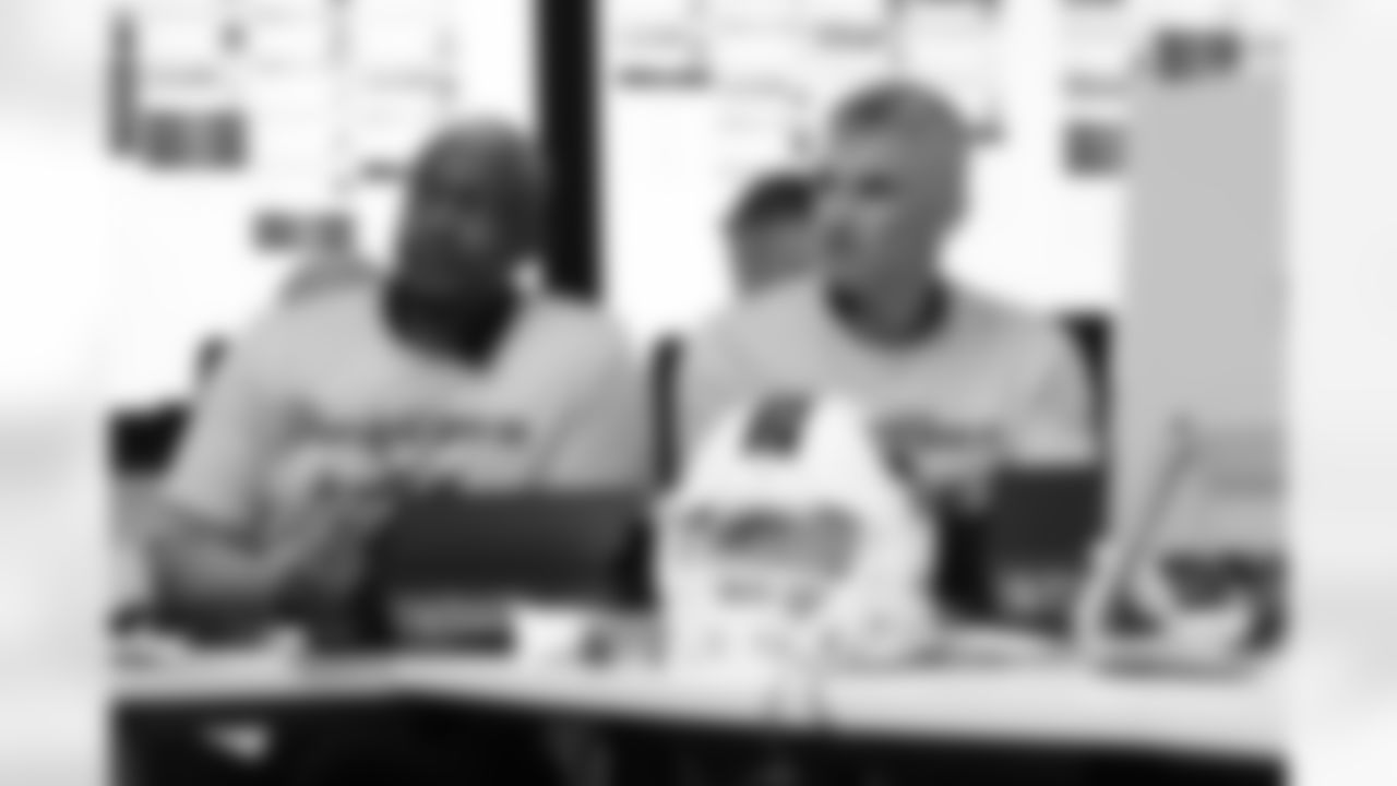 Malik Boyd, Matt Bazirgan. Scenes from the Buffalo Bills draft room during Rounds 4-7 of the 2025 NFL Draft at the Buffalo Bills Training Center on April 26, 2025.