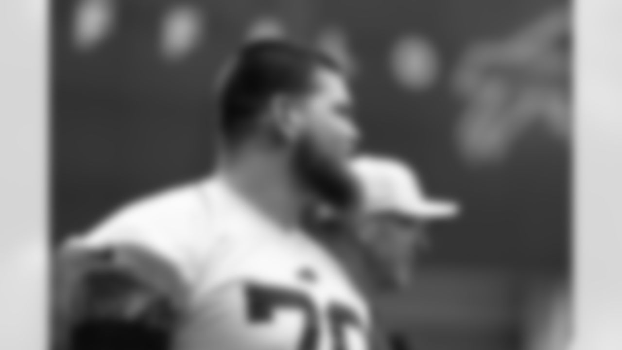 Alec Anderson (70). Buffalo Bills Week 13 Practice, November 28, 2025 at Buffalo Bills Training Center.