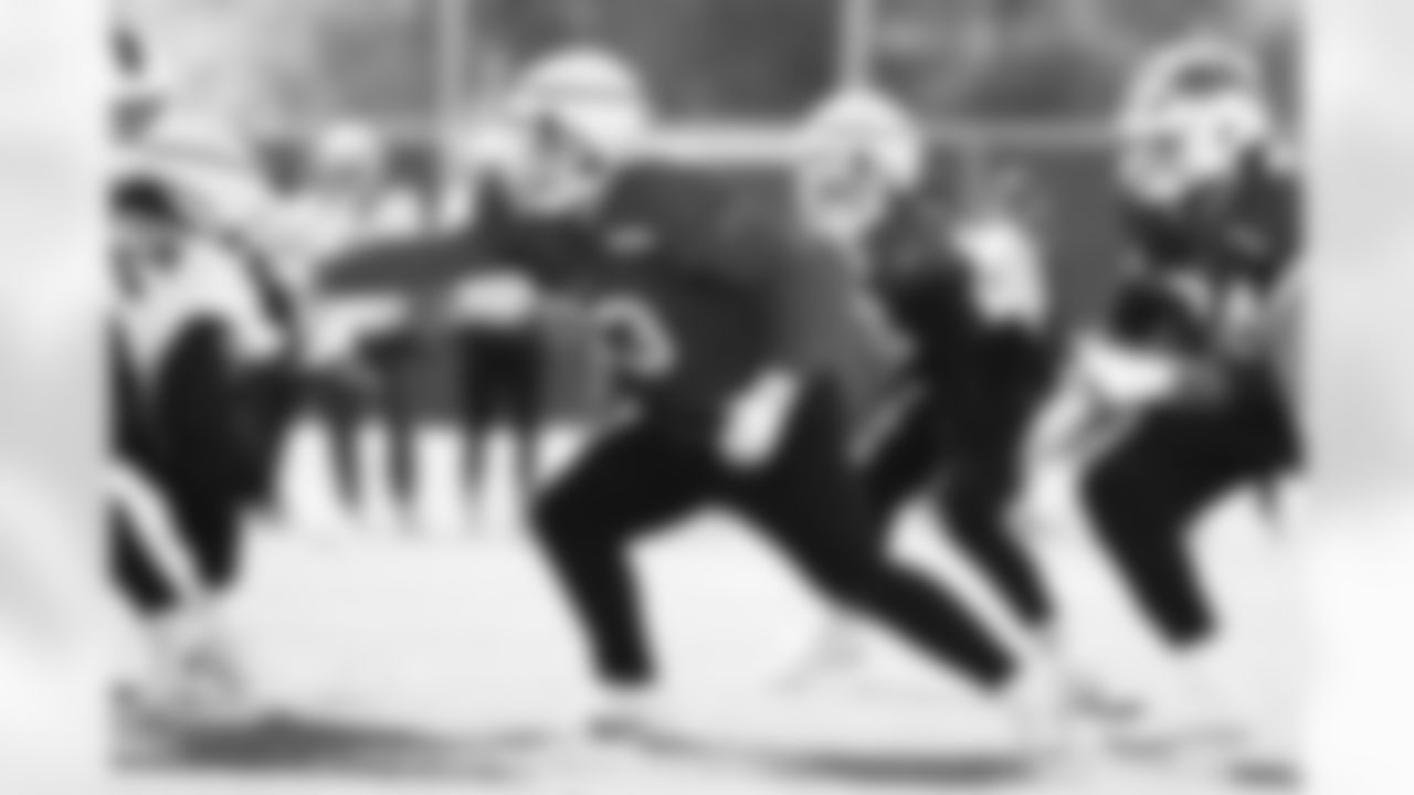 Nick Broeker (63). Buffalo Bills Week 9 Practice, October 29, 2025 at the Buffalo Bills Training Center.