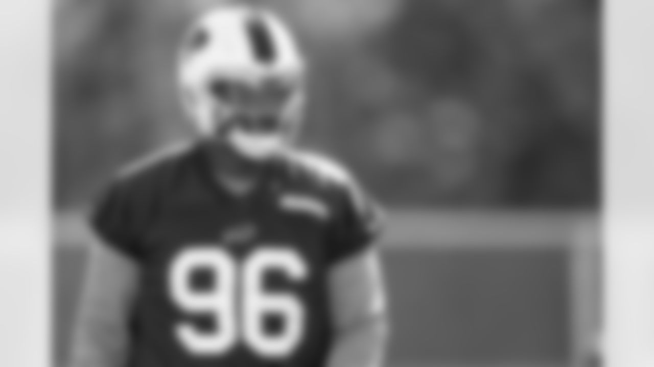 Deone Walker (96). Buffalo Bills Week 6 Practice, October 10, 2025 at Buffalo Bills Training Center.