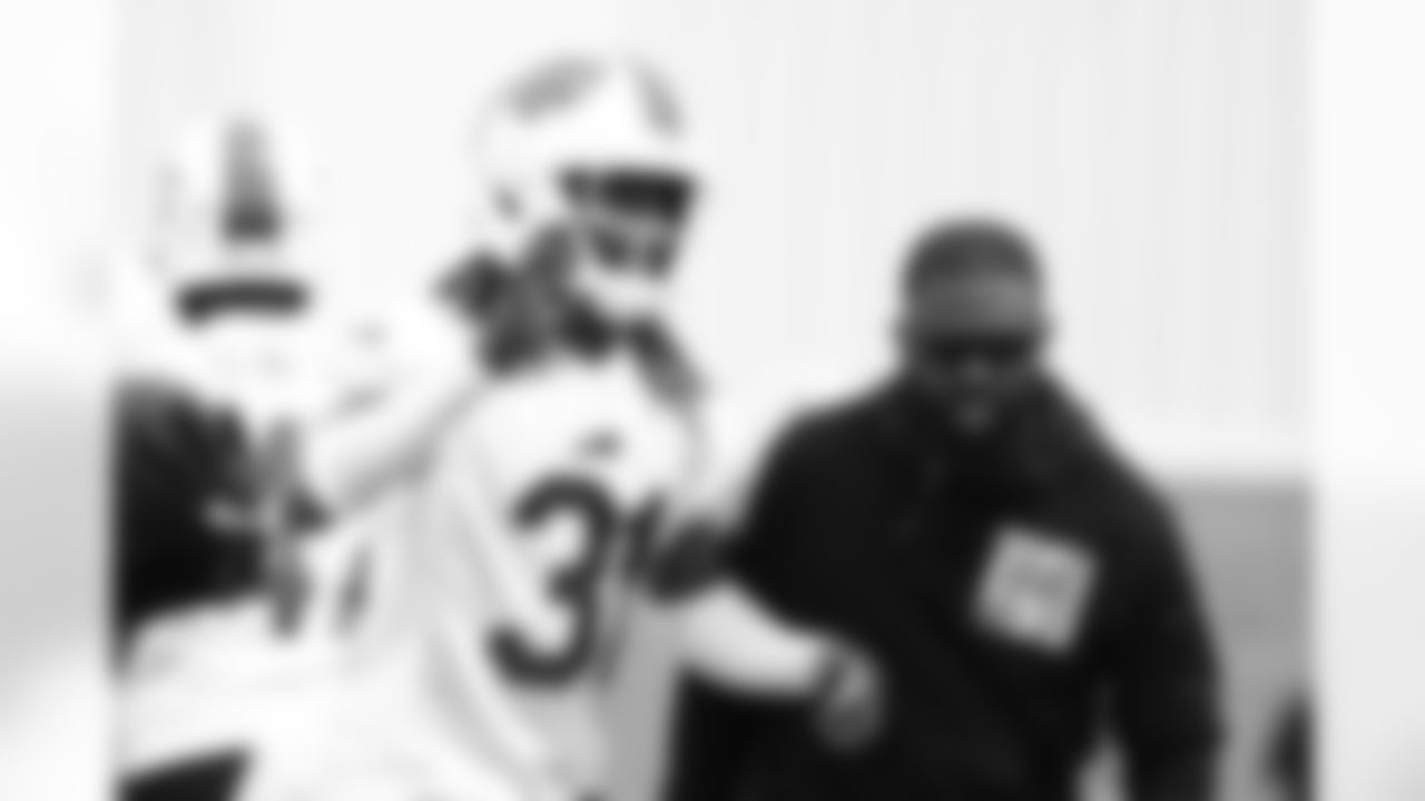 Maxwell Hairston (31), Jahmile Addae. Buffalo Bills OTA workouts, May 27, 2025 at the Buffalo Bills Training Center.