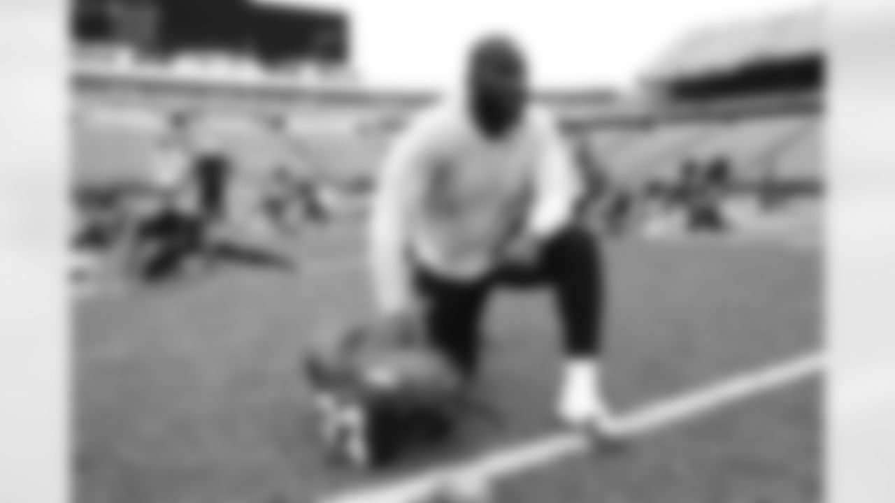 Sedrick Van Pran-Granger (62). Buffalo Bills Training Camp, August 21, 2025 at Buffalo Bills Training Facility.