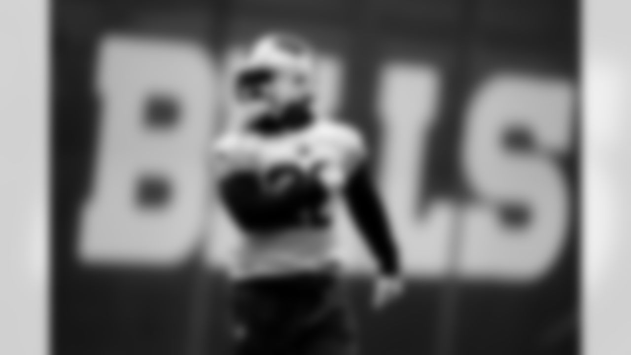 Ray Davis (22). Buffalo Bills Week 13 Practice, November 28, 2025 at Buffalo Bills Training Center.
