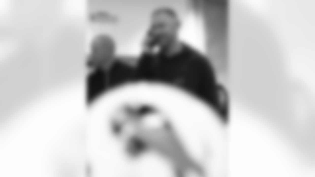 Scenes from the Buffalo Bills draft room during Rounds 4-7 of the 2025 NFL Draft at the Buffalo Bills Training Center on April 26, 2025.