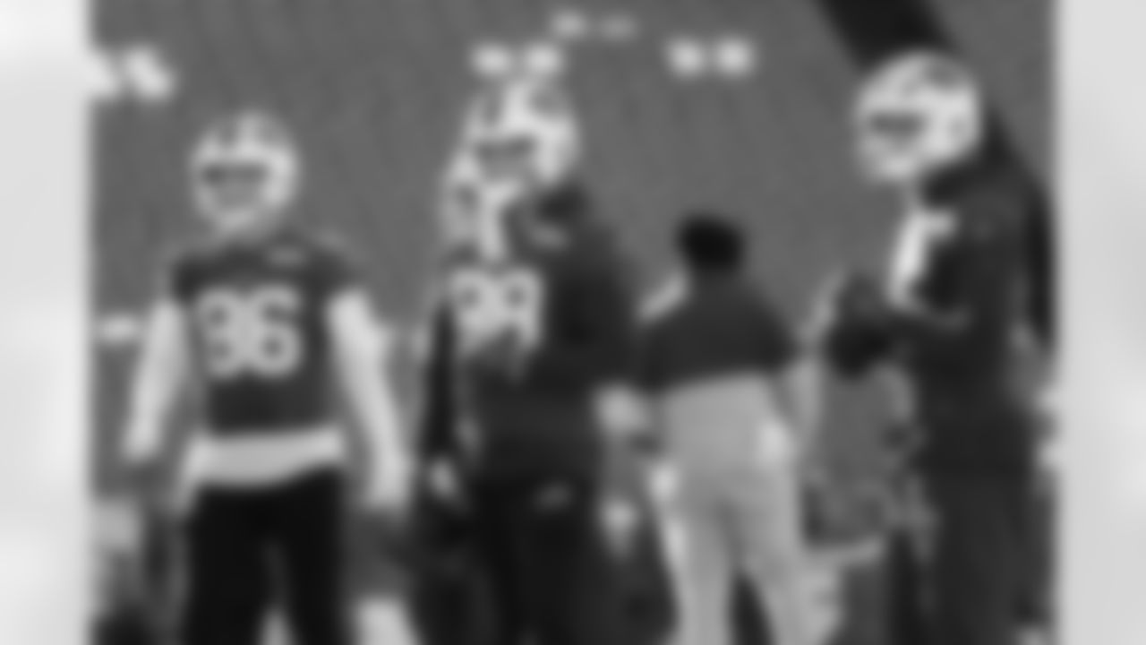 Dalton Kincaid (86), Dawson Knox (88), Jackson Hawes (85). Buffalo Bills Week 14 Practice, December 05, 2025 at Highmark Stadium.