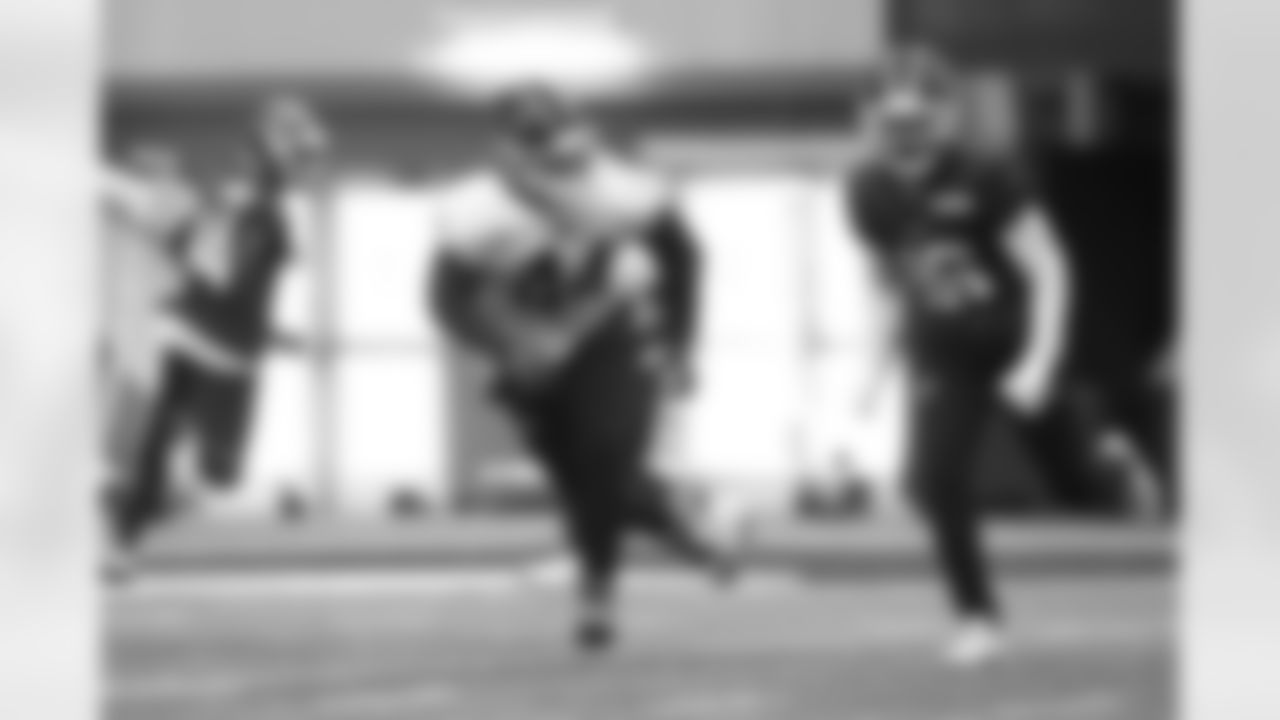 Joe Andreessen (44), Mecole Hardman (16). Buffalo Bills Week 18 Practice, January 02, 2026 at Highmark Stadium.