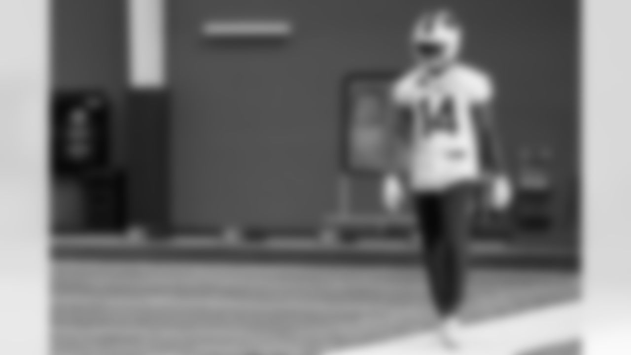 Tyrell Shavers (14). Buffalo Bills Wild Card Week Thursday Practice, January 08, 2026 at Buffalo Bills Training Center.