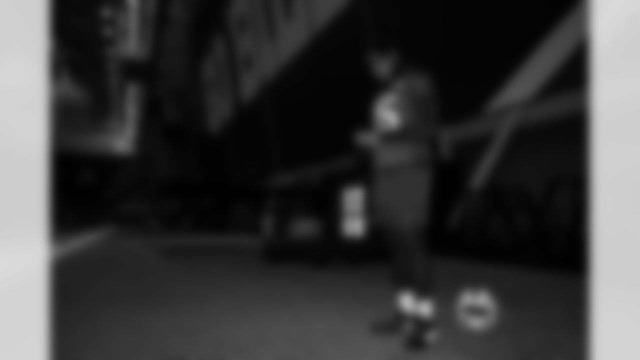 Andre Jones Jr. (75). Buffalo Bills Week 16 Practice, December 18, 2025 at Buffalo Bills Training Center.