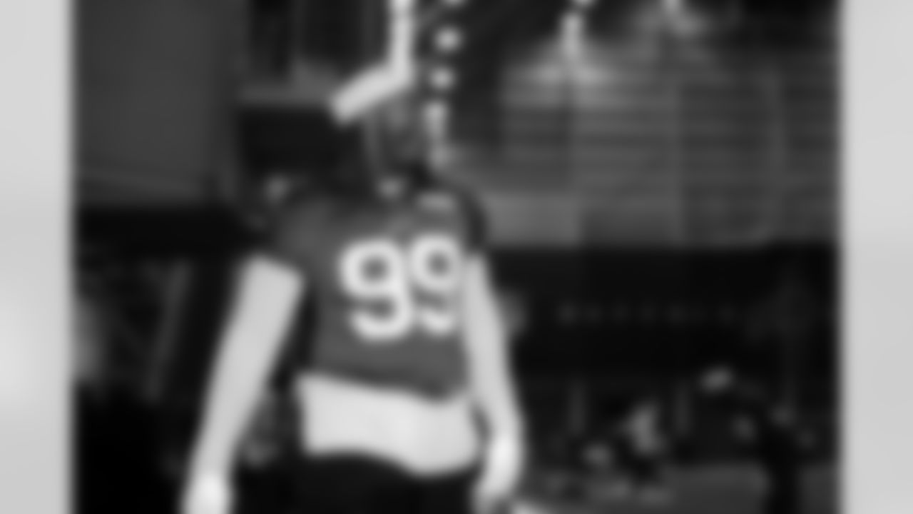 Larry Ogunjobi. Buffalo Bills Week 15 Practice, December 11, 2025 at Buffalo Bills Training Center.