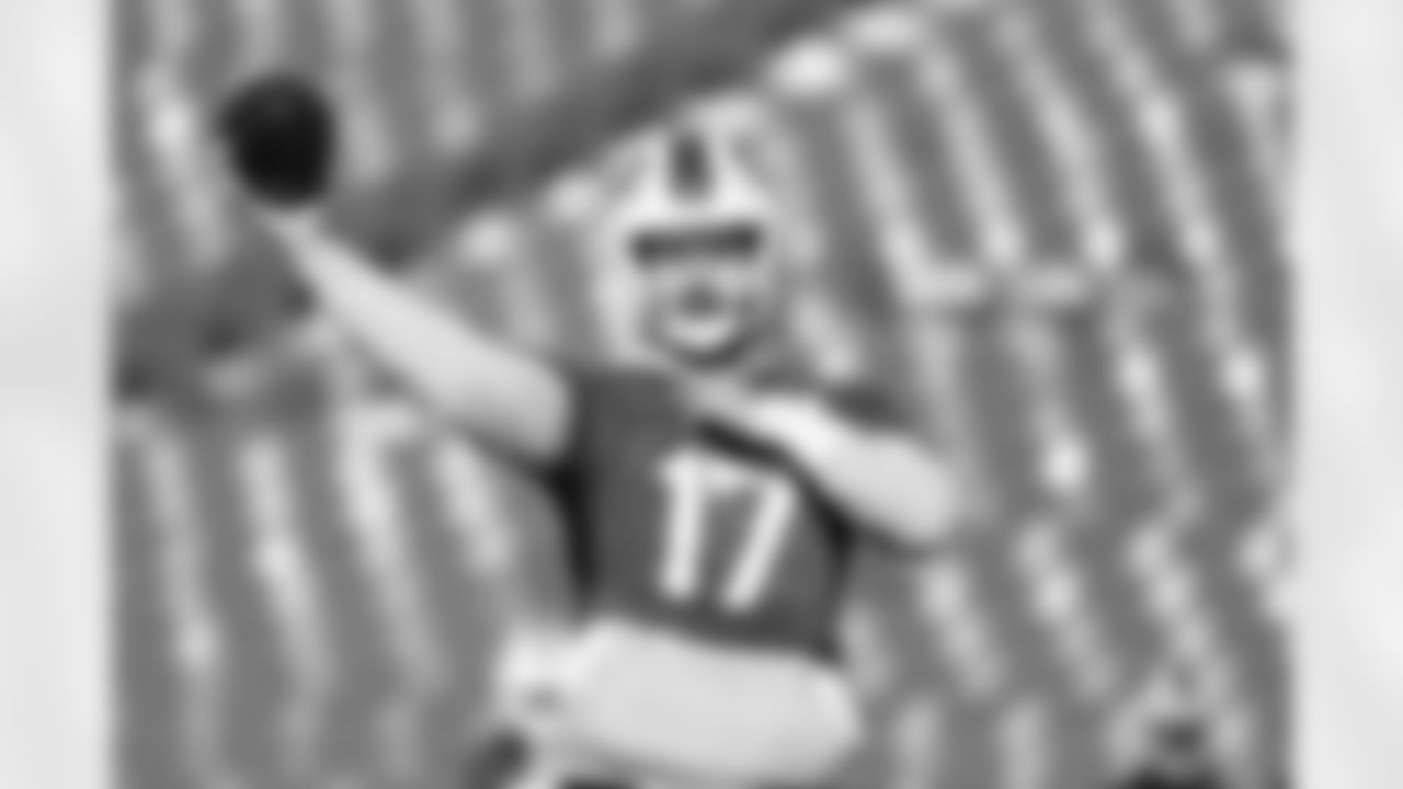 Josh Allen (17). Buffalo Bills Week 14 Practice, December 05, 2025 at Highmark Stadium.