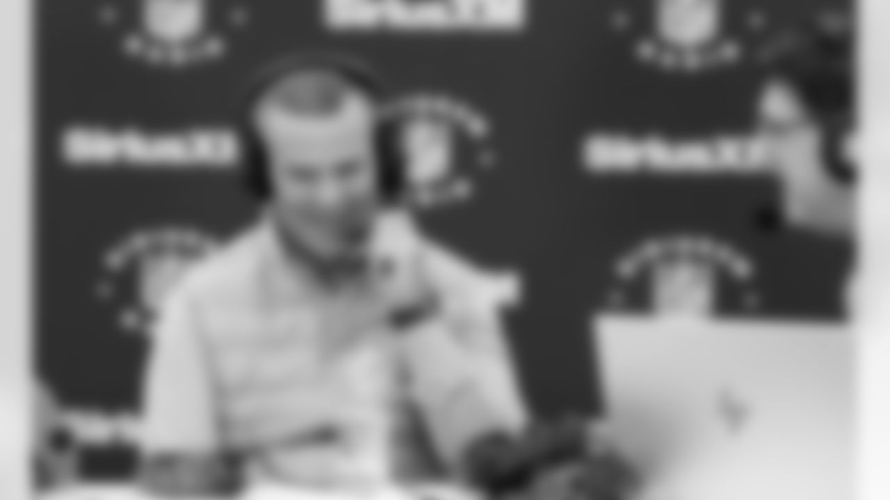 Brandon Beane speaks to the Media during the NFL Combine, February 25, 2025 at the Lucas Oil Stadium.