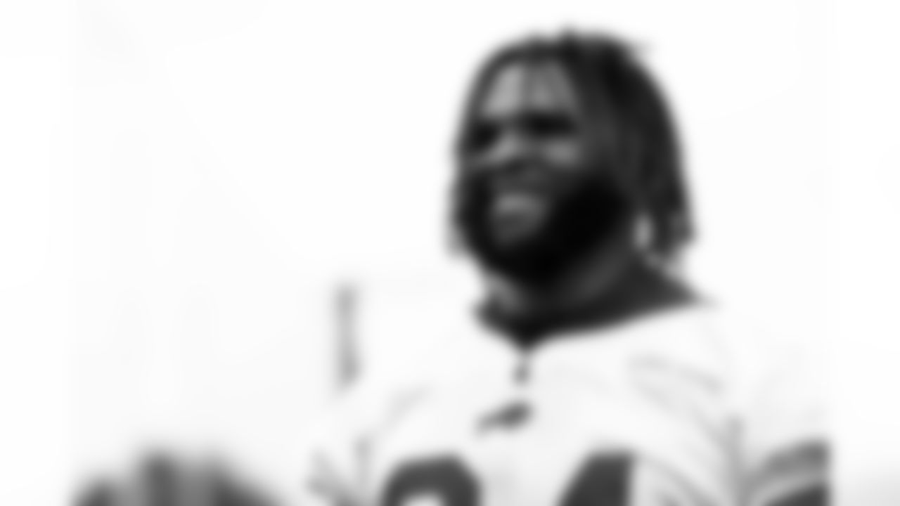 O'Cyrus Torrence (64). Buffalo Bills Training Camp, July 25, 2025 at St. John Fisher University.