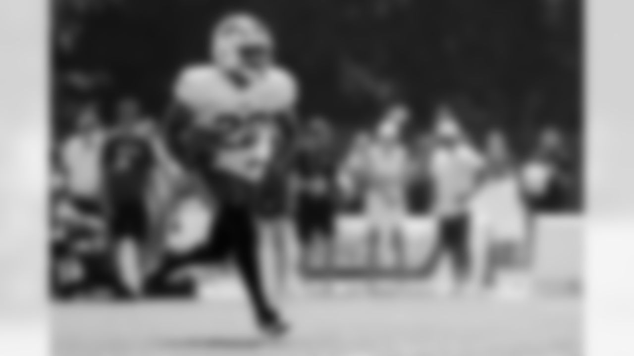 Ray Davis (22). Buffalo Bills Training Camp, July 28, 2025 at St. John Fisher University.