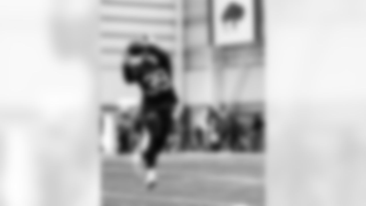 Cam Lewis (39). Buffalo Bills Wild Card Week Thursday Practice, January 08, 2026 at Buffalo Bills Training Center.