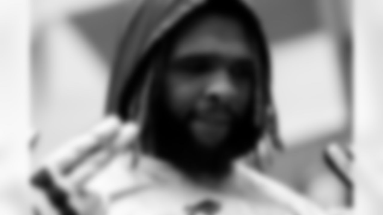 O'Cyrus Torrence (64). Buffalo Bills Week 13 Practice, November 28, 2025 at Buffalo Bills Training Center.