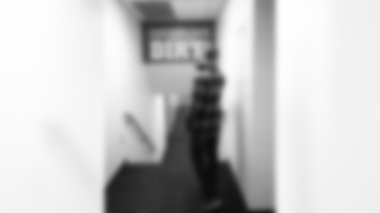 Buffalo Bills head coach Sean McDermott visits the locker room as he takes a long look around Highmark Stadium, January 03, 2026.