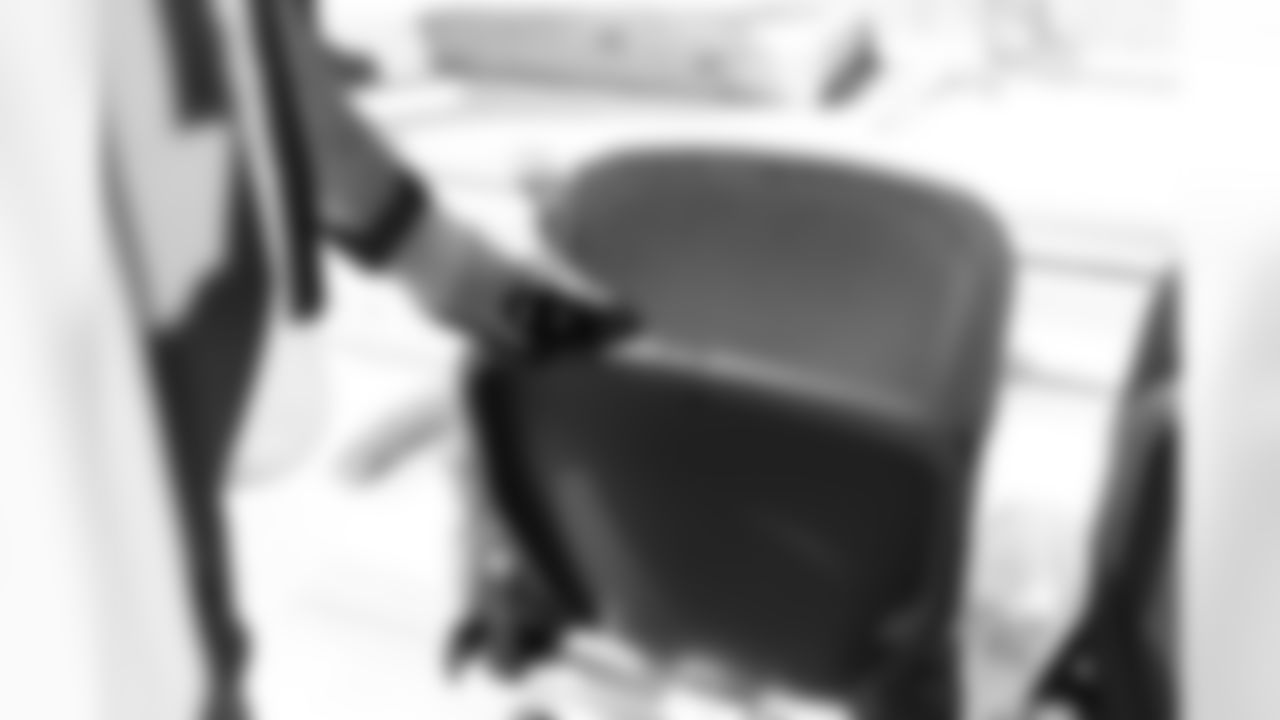 New Highmark Stadium PSL holder Jerry Young at his seat as first seats are installed at Buffalo Bills New Highmark Stadium, May 06, 2025.