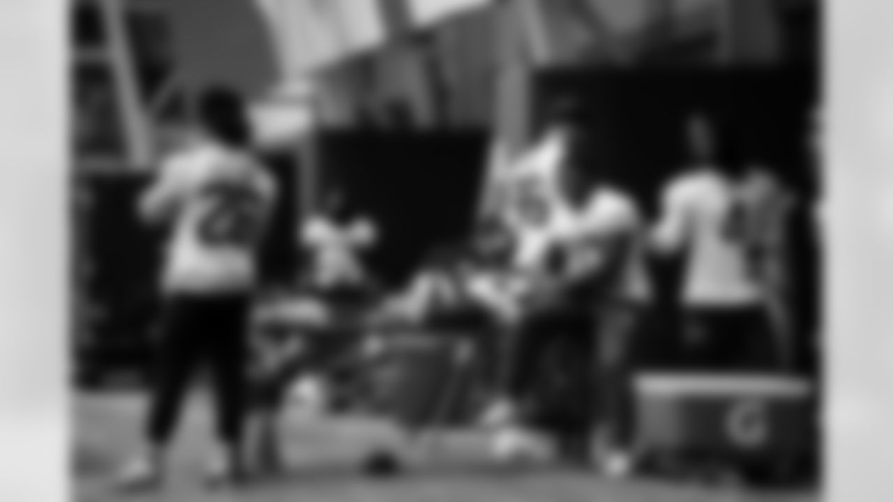 Frank Gore Jr. (20), James Cook (4). Buffalo Bills Week 15 Practice, December 12, 2025 at Buffalo Bills Training Center.