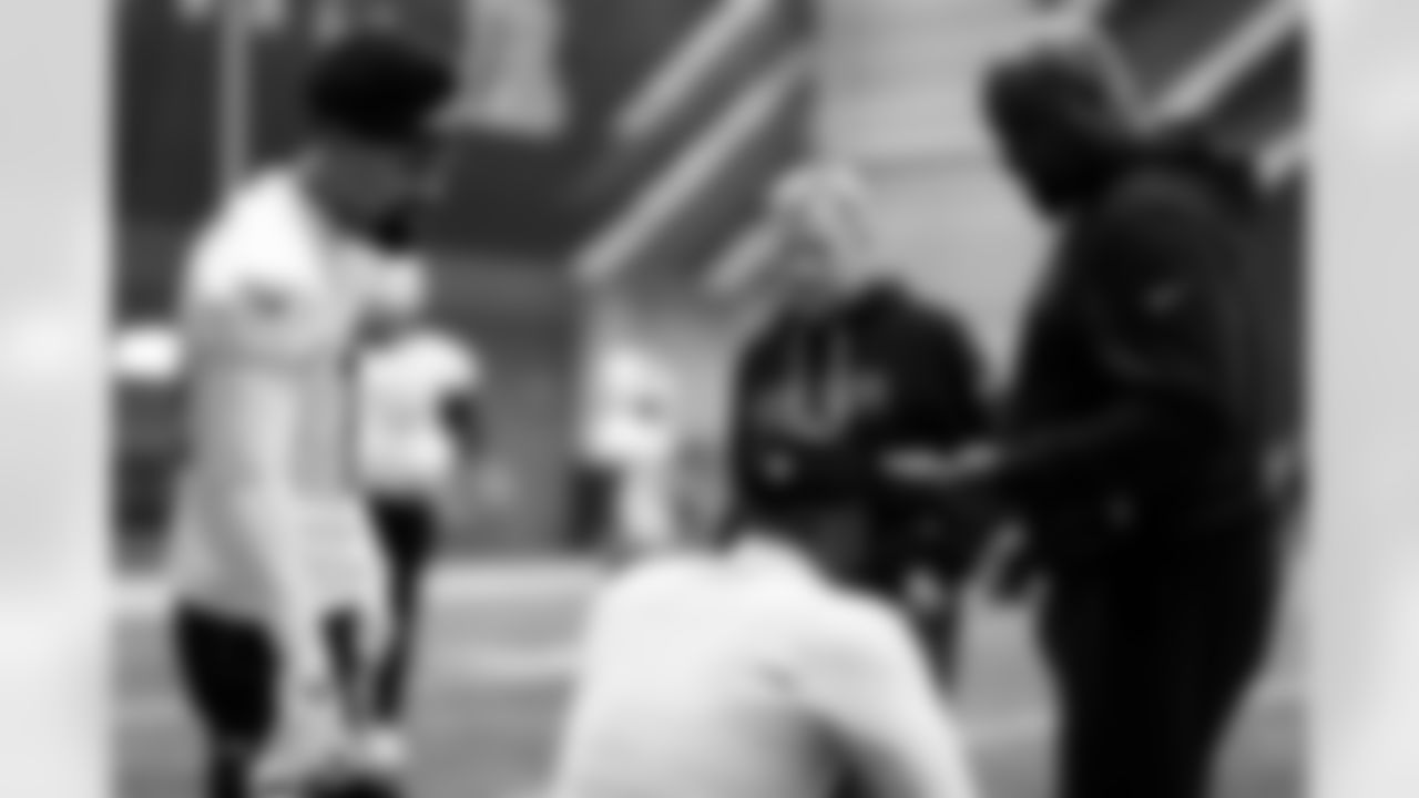 Adam Henry, Khalil Shakir. Buffalo Bills Week 16 Practice, December 19, 2025 at Buffalo Bills Training Center.