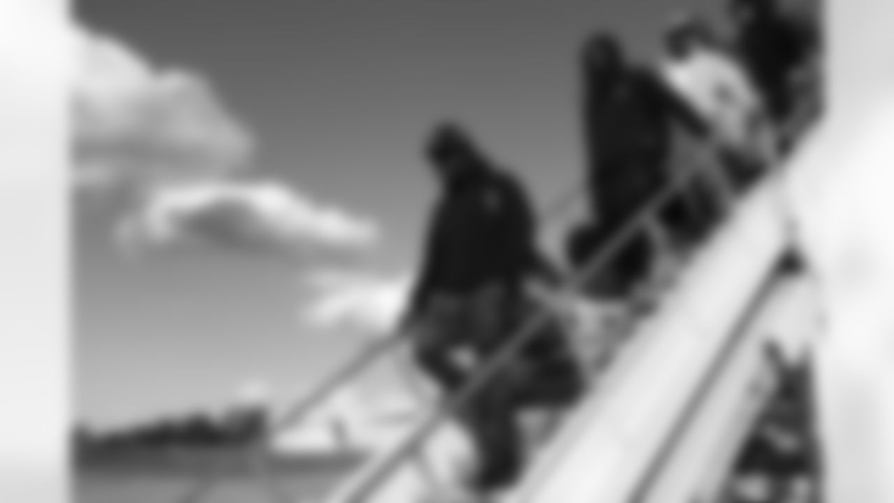 Javon Solomon (56). Buffalo Bills arrive in Jacksonville, January 10, 2026.