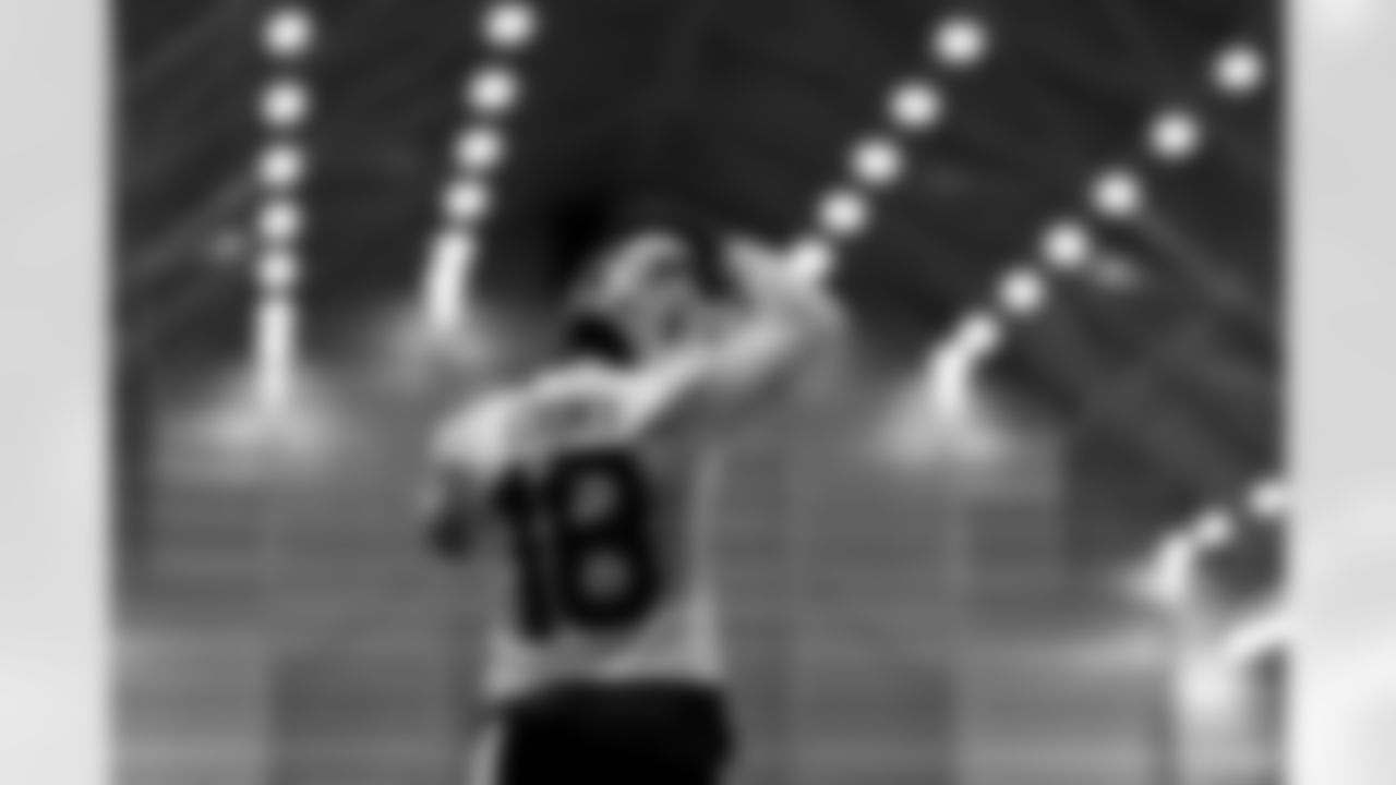 Brandin Cooks (18). Buffalo Bills Week 13 Practice, November 28, 2025 at Buffalo Bills Training Center.