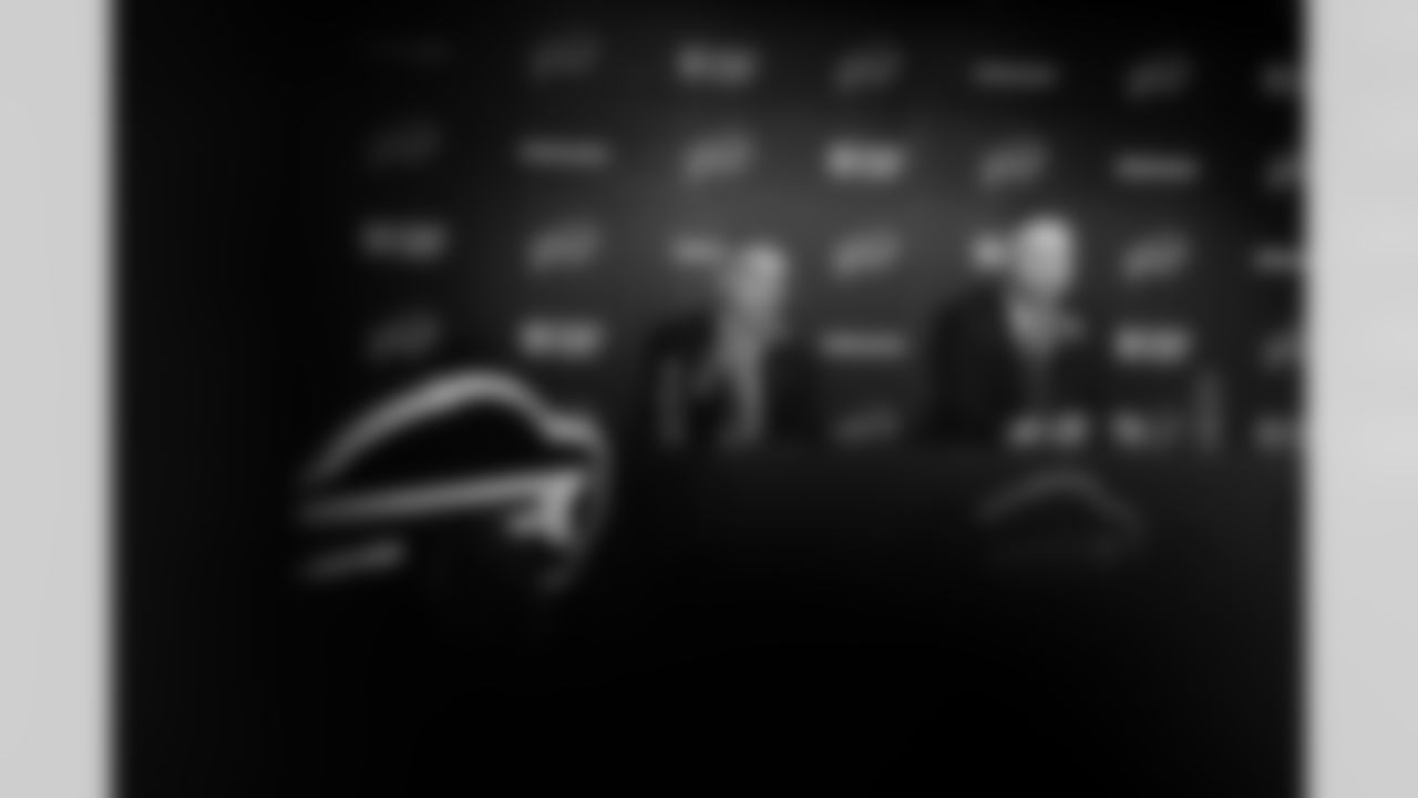 Joe Brady's Head Coach Introduction, January 29, 2026 at Buffalo Bills Training Center.