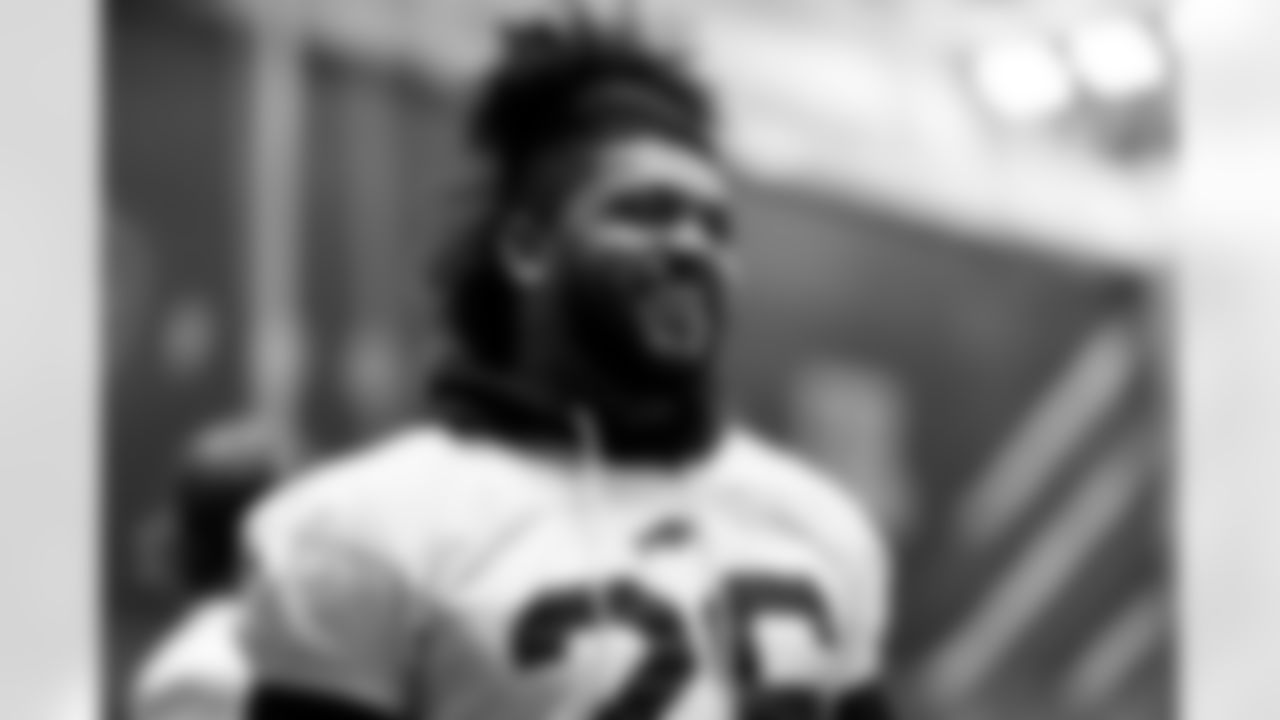 Ty Johnson (26). Buffalo Bills Week 13 Practice, November 28, 2025 at Buffalo Bills Training Center.