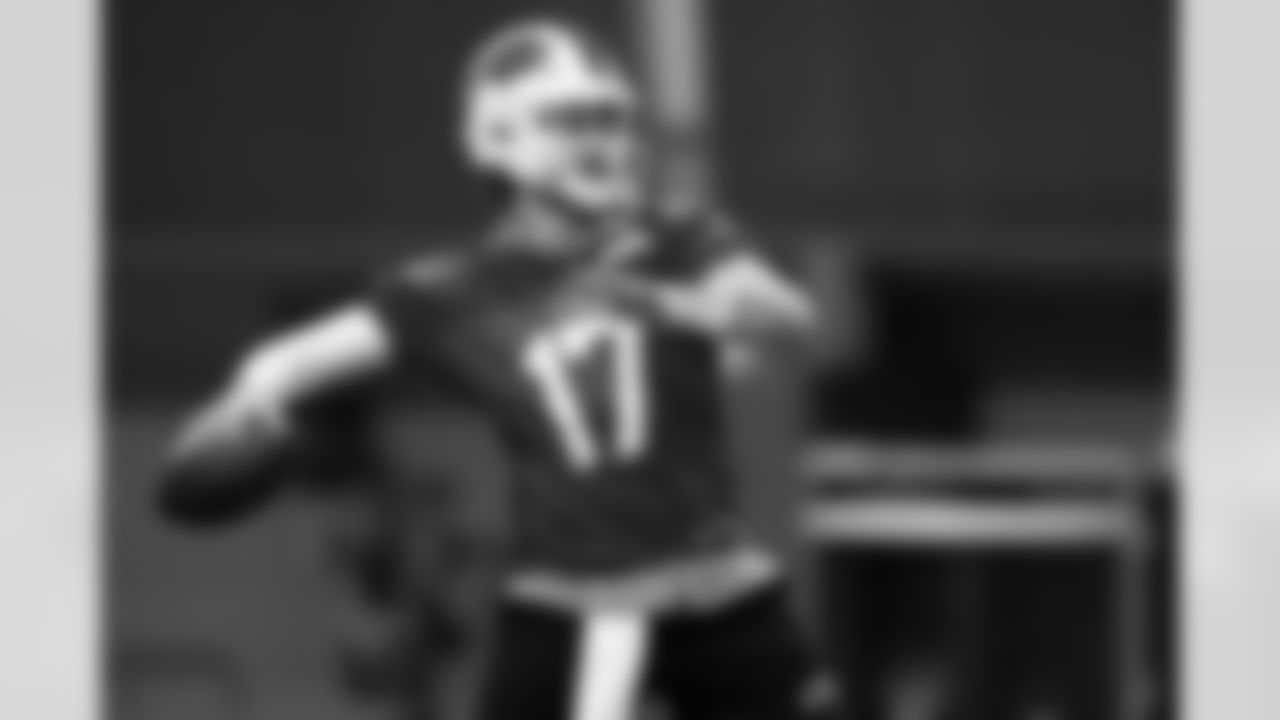 Josh Allen (17). Buffalo Bills Week 9 Practice, October 31, 2025 at Buffalo Bills Training Center.