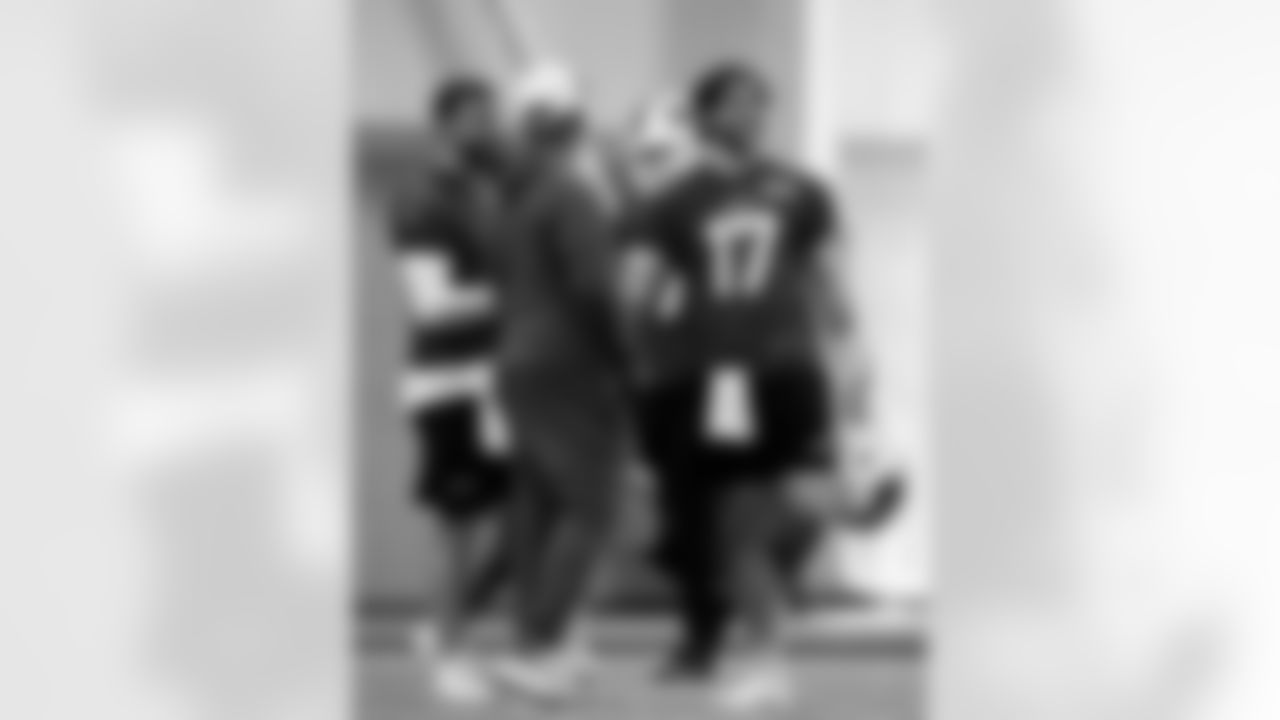 Josh Allen (17). Buffalo Bills Week 14 Practice, December 04, 2025 at Buffalo Bills Training Center.