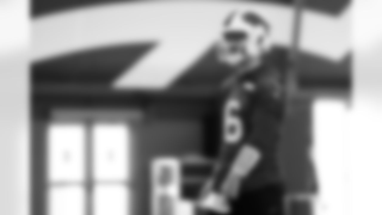 Shane Buechele (6). Buffalo Bills Divisional Round, January 15, 2026 at Buffalo Bills Training Center.