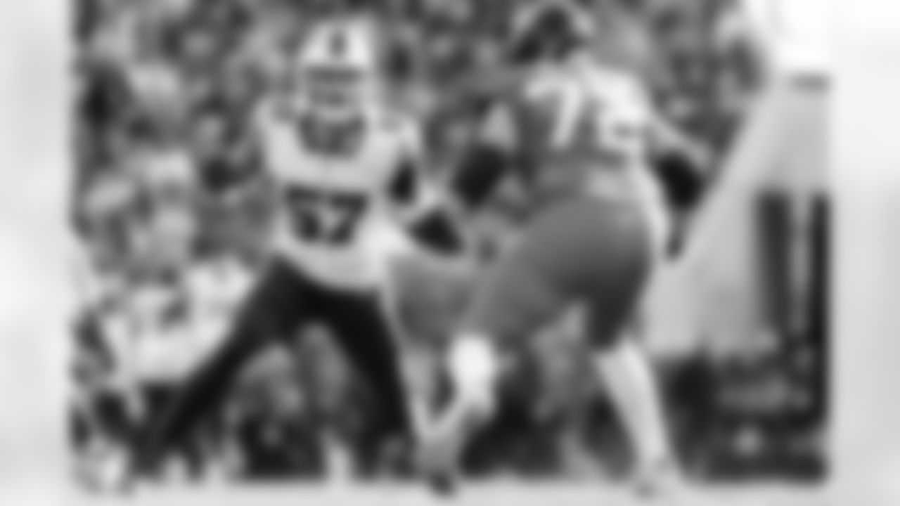 A.J. Epenesa (57). Buffalo Bills vs Jacksonville Jaguars, Wild Card Weekend, January 11, 2026 at EverBank Stadium.