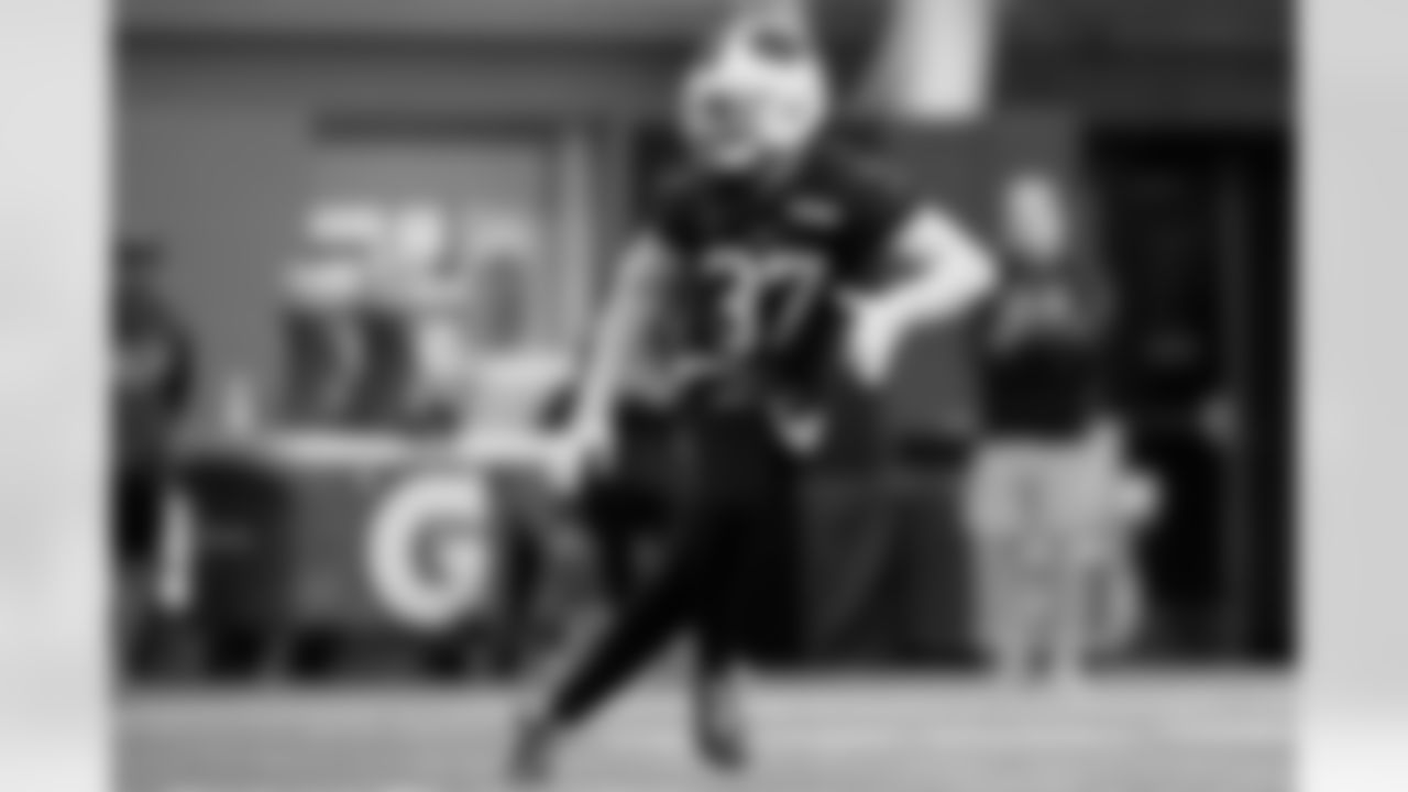 Jordan Hancock (37). Buffalo Bills Wild Card Week Thursday Practice, January 08, 2026 at Buffalo Bills Training Center.