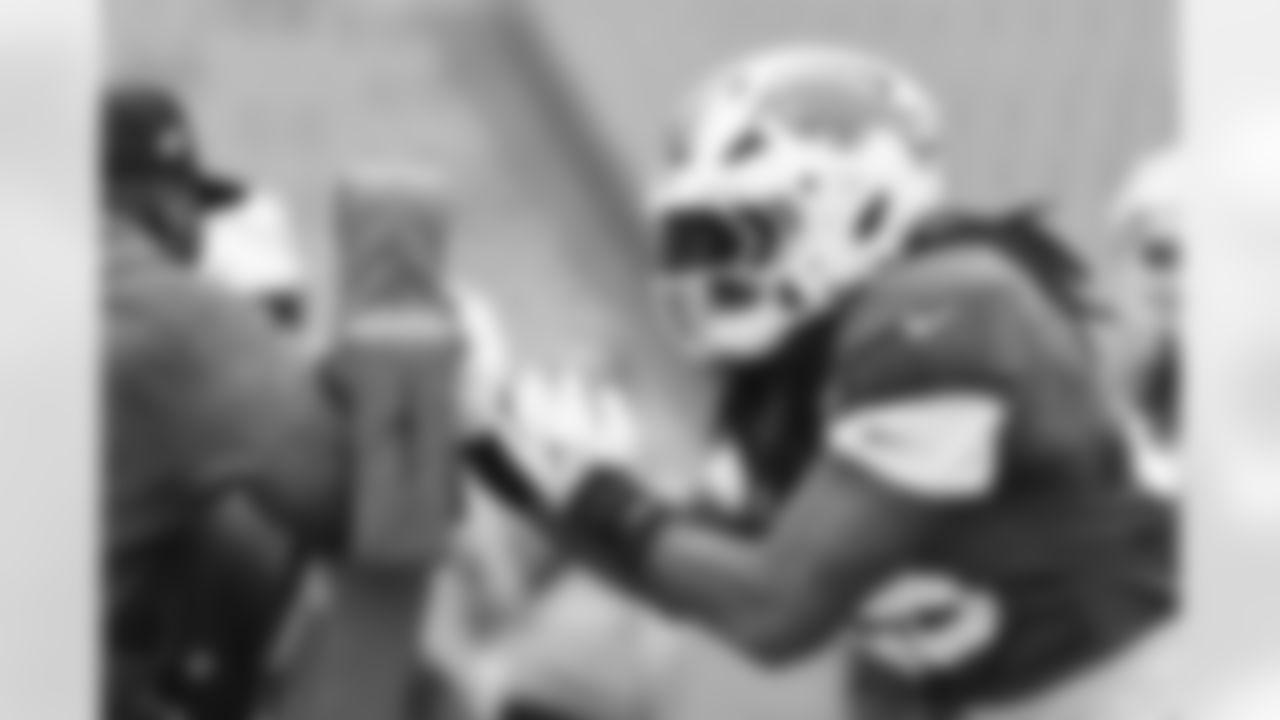 Shaq Thompson (45). Buffalo Bills Training Camp, August 21, 2025 at Buffalo Bills Training Facility.