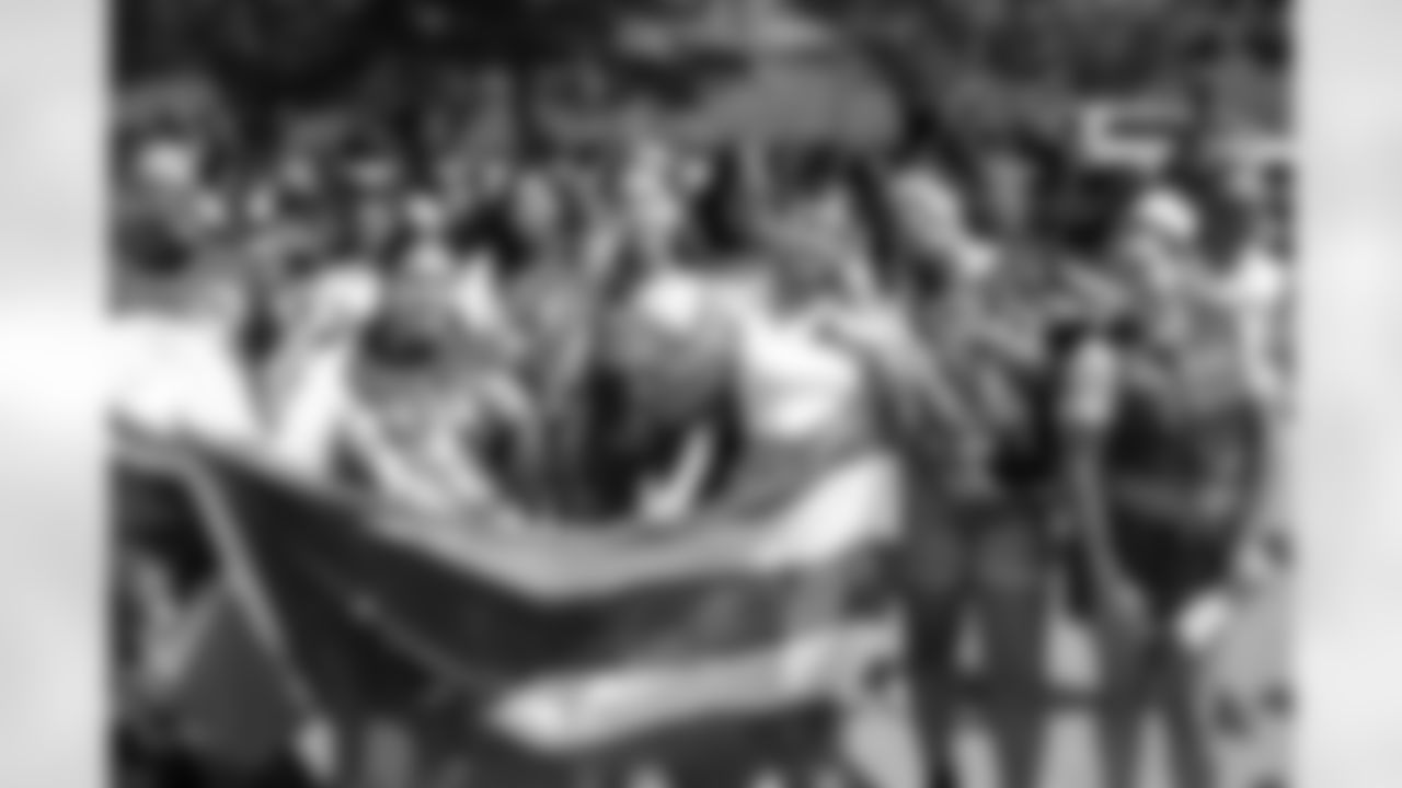 Buffalo Bills At The Puerto Rican and Hispanic Day Parade, August 16, 2025 on Niagara Street.