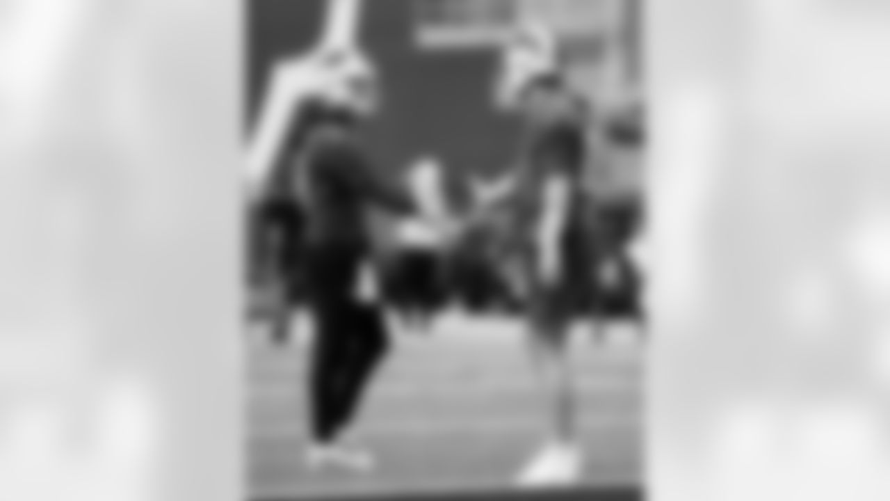 Mitchell Trubisky (11), Josh Allen (17). Buffalo Bills Wild Card Week Thursday Practice, January 08, 2026 at Buffalo Bills Training Center.