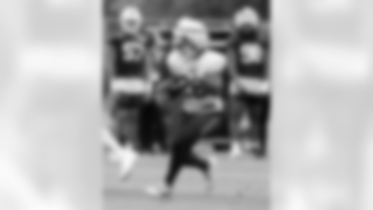 Ty Johnson (26). Buffalo Bills Training Camp, August 19, 2025 at Buffalo Bills Training Facility.