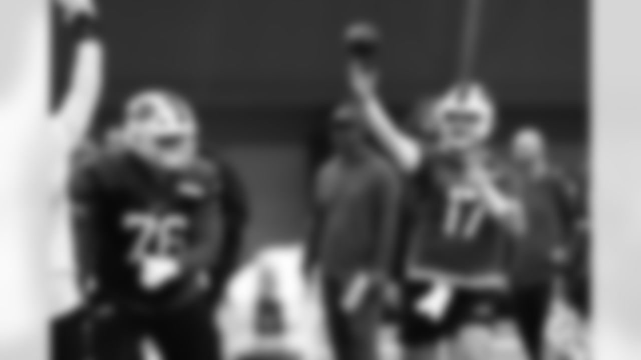 Josh Allen (17). Buffalo Bills Week 9 Practice, October 30, 2025 at the Buffalo Bills Training Center.