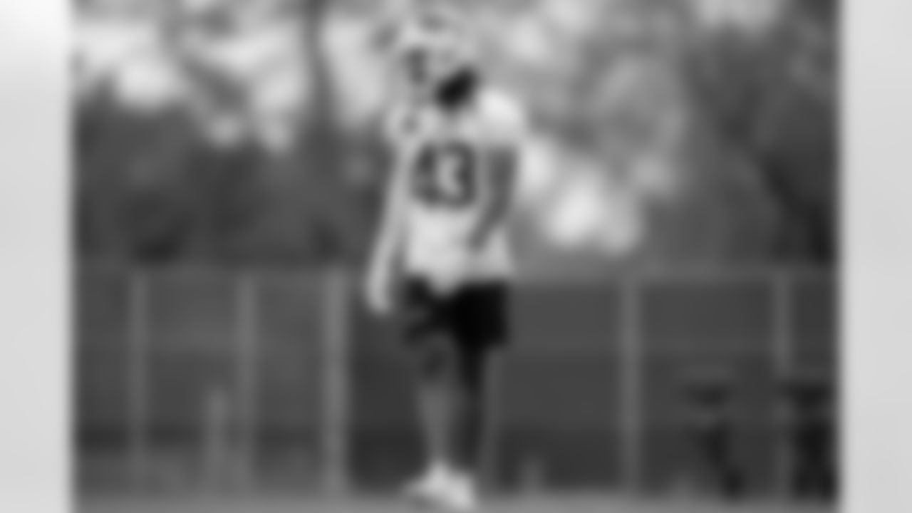 Dorian Strong. Buffalo Bills Rookie Minicamp, May 09, 2025 at the Buffalo Bills Training Center.