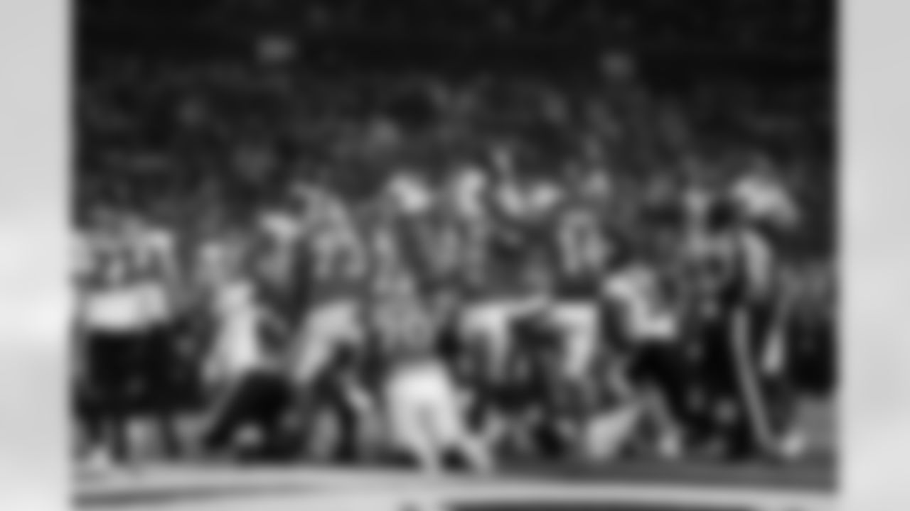 Dion Dawkins (73), Alec Anderson (70), Reggie Gilliam (41), Tyrell Shavers (14). Buffalo Bills vs Philadelphia Eagles, Regular Season, December 28, 2025 at Highmark Stadium.