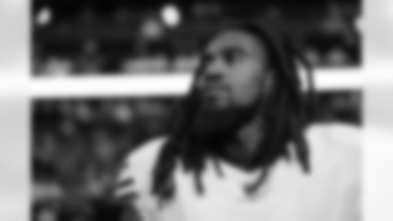 Shaq Thompson (45). Atlanta Falcons vs Buffalo Bills, Regular Season, October 13, 2025 at Mercedes-Benz Stadium.