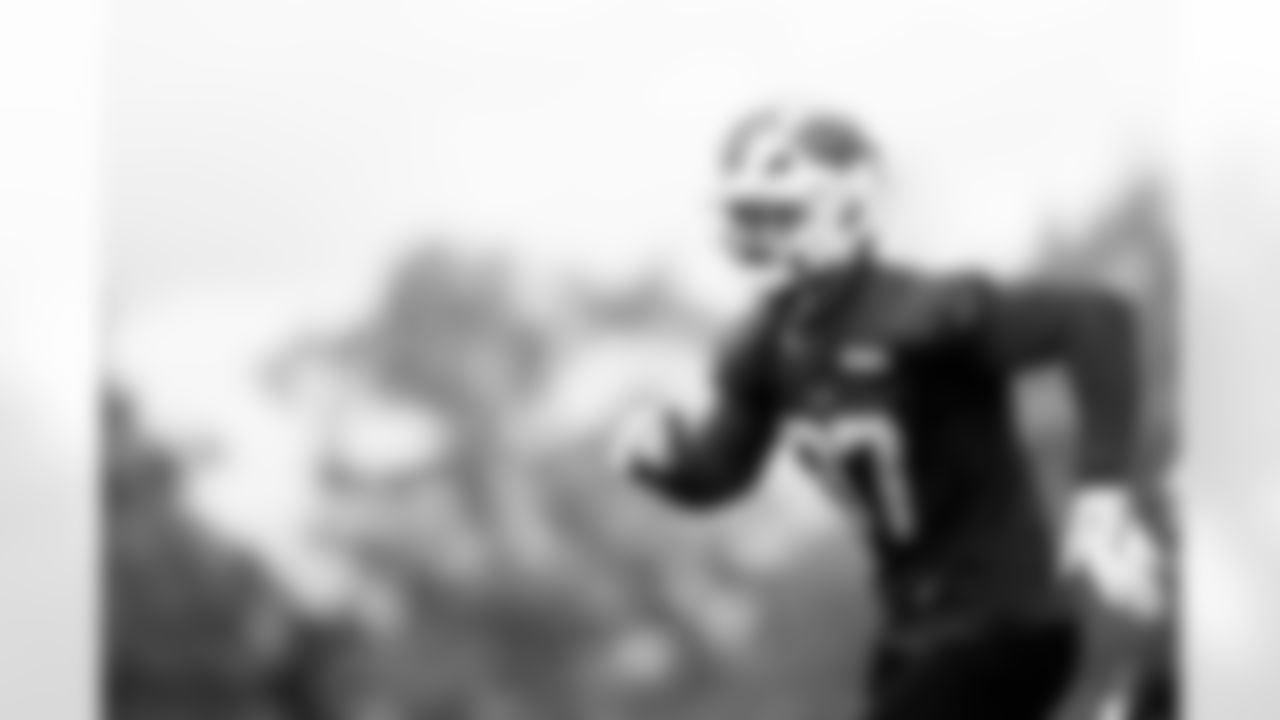Joey Bosa (97). Buffalo Bills Week 8 Practice, October 24, 2025 at Buffalo Bills Training Center.