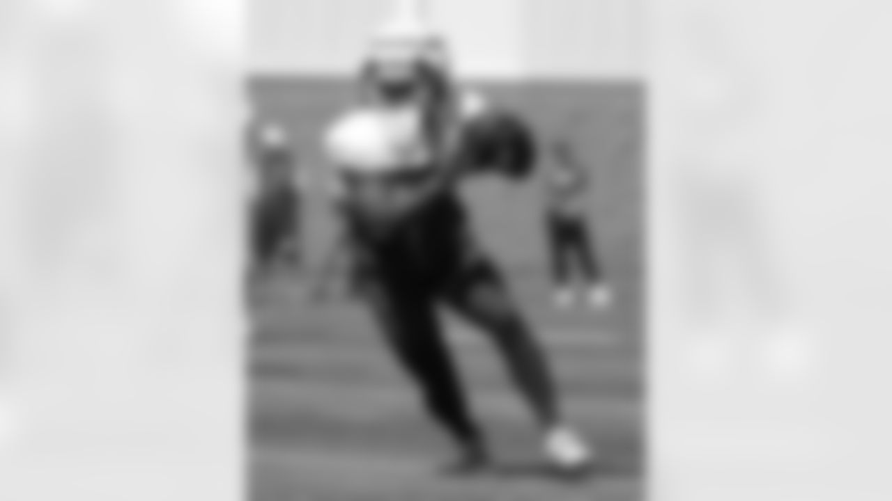 Ty Johnson (26). Buffalo Bills Training Camp, August 27, 2025 at Buffalo Bills Training Facility.