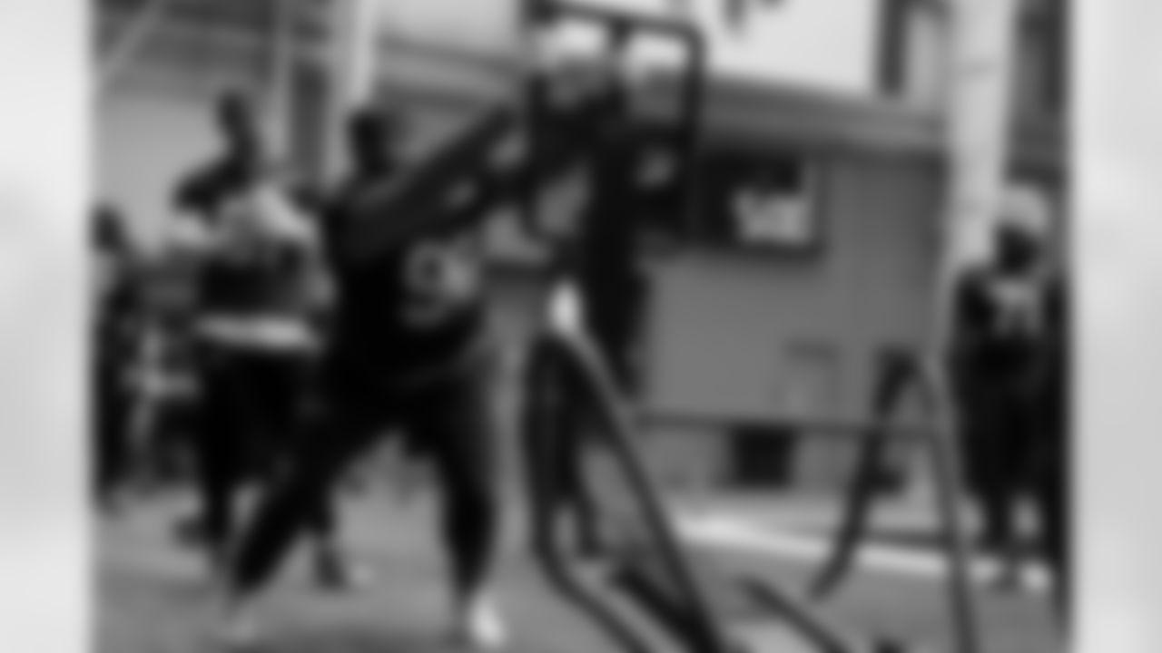 Deone Walker (96). Buffalo Bills Week 13 Practice, November 26, 2025 at Buffalo Bills Training Center.