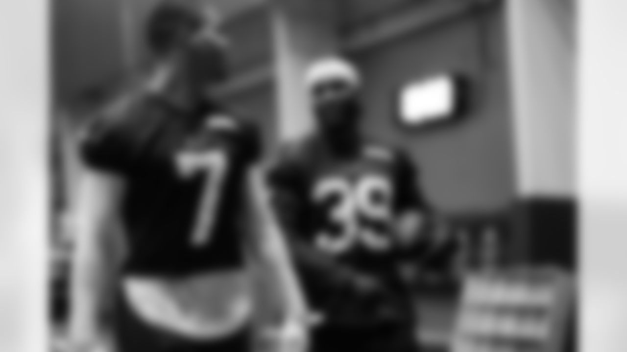 Taron Johnson, Cam Lewis. Buffalo Bills Week 16 Practice, December 19, 2025 at Buffalo Bills Training Center.