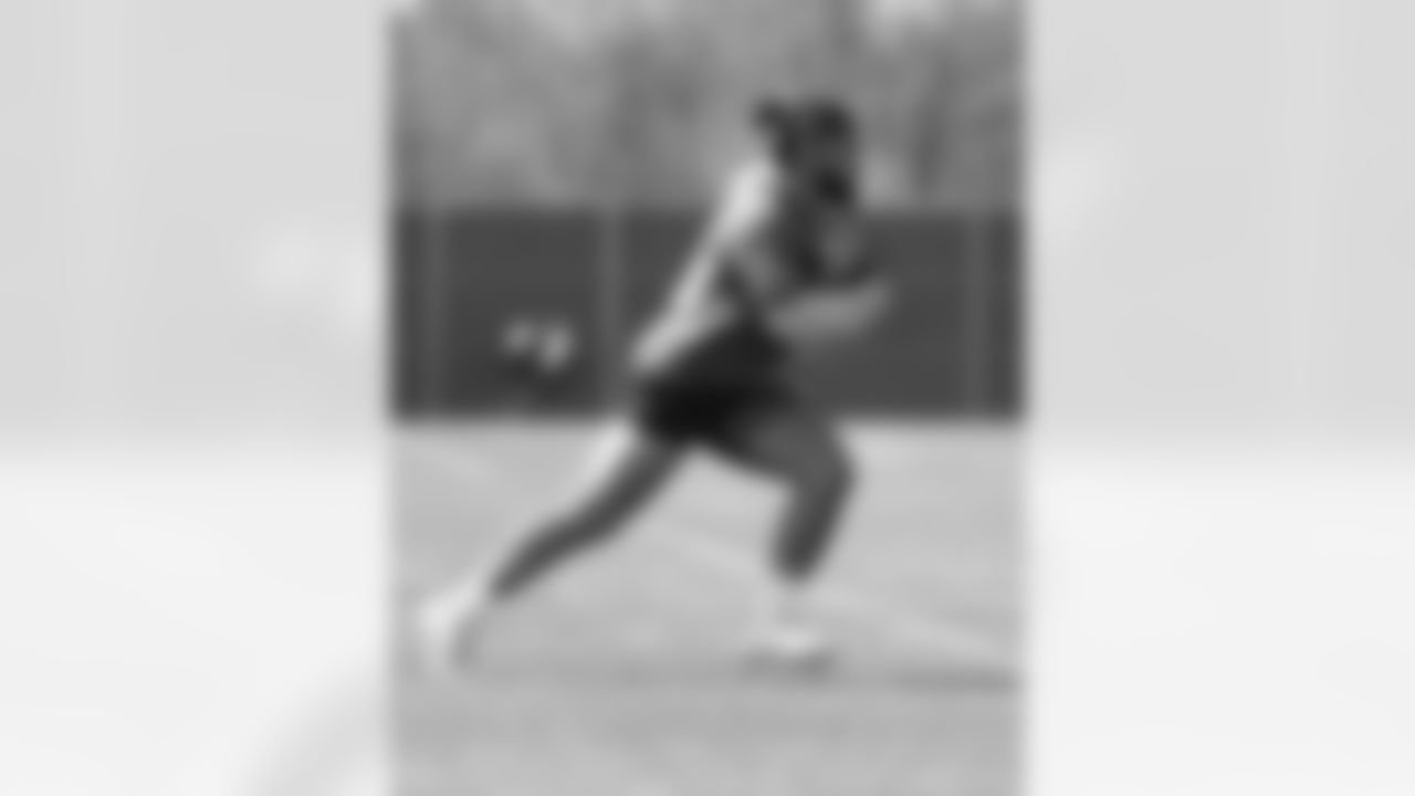 Ty Johnson. Buffalo Bills players train during Phase Two of voluntary off-season workouts, May 7, 2025 at the Buffalo Bills Training Center.