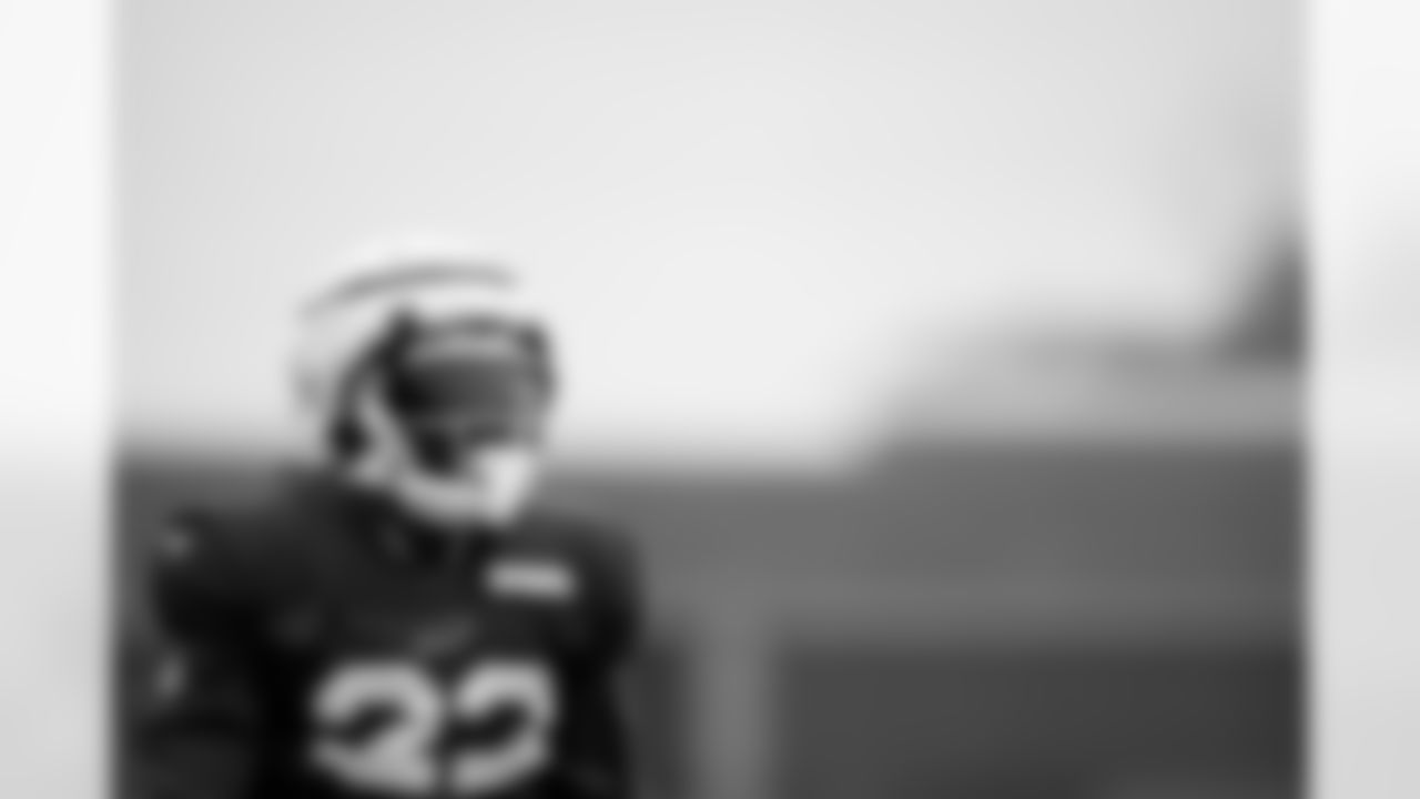 Ray Davis (22). Buffalo Bills Week 10 Practice, November 05, 2025 at Buffalo Bills Training Center.