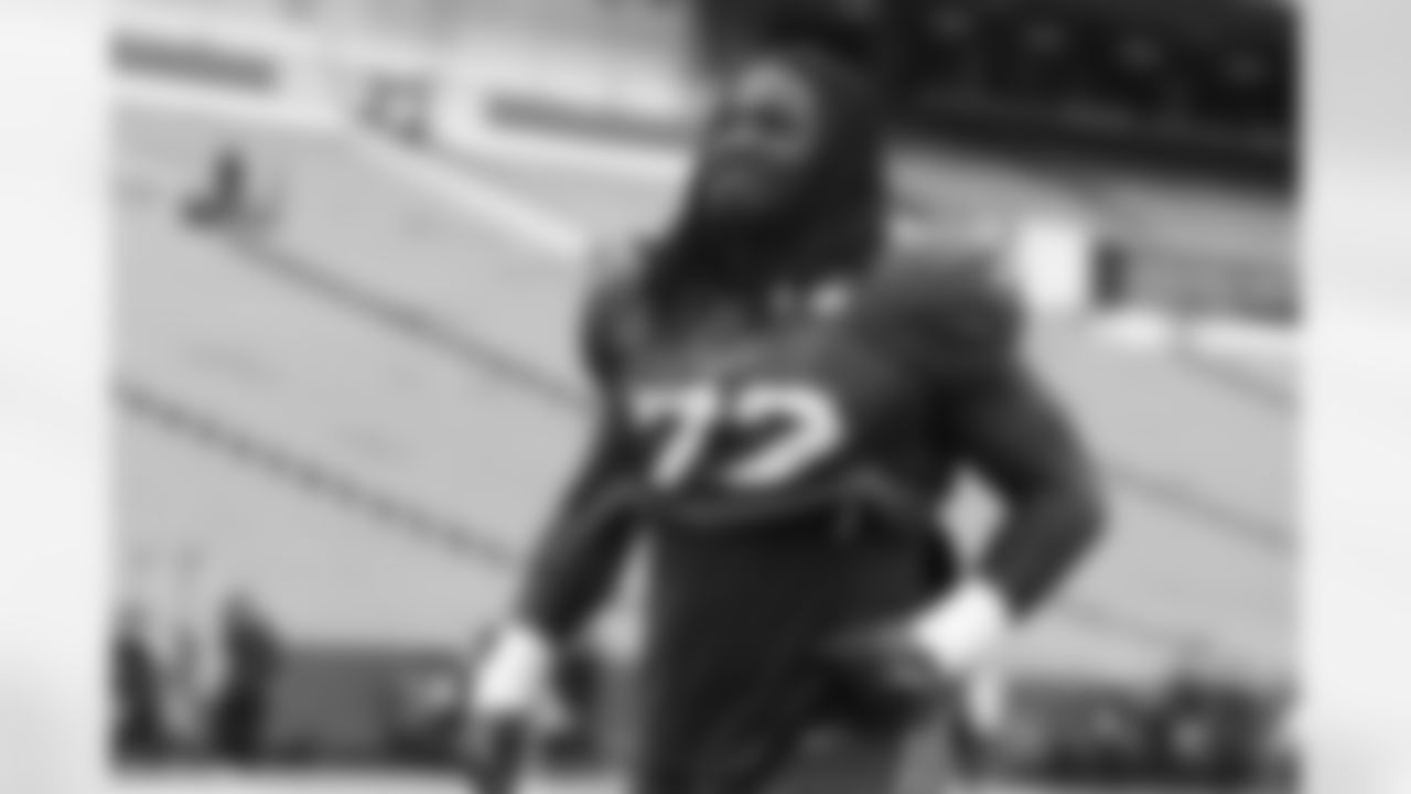 Marcus Harris (72). Buffalo Bills Training Camp, August 21, 2025 at Buffalo Bills Training Facility.