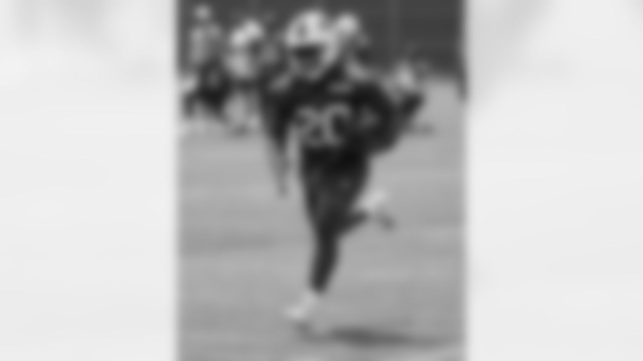 Frank Gore Jr (20). Buffalo Bills Mandatory Minicamp, June 11, 2025 at the Buffalo Bills Training Center.