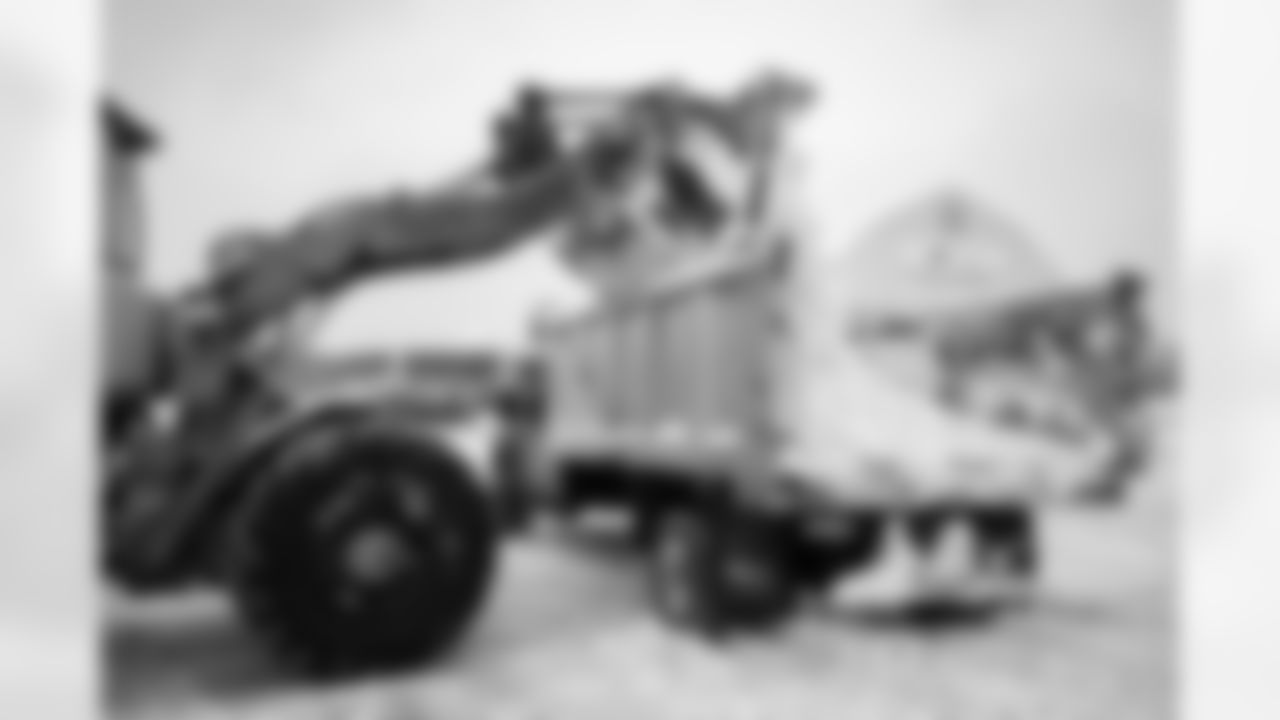 Snow removal at Highmark Stadium in preparation for a Divisional Round matchup against the Kansas City Chiefs, January 19, 2024.